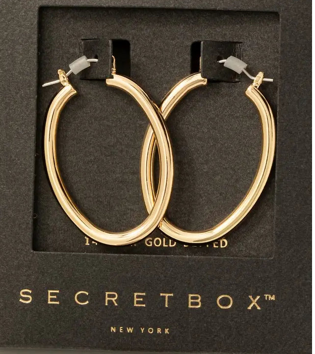 Oval Latch Earring