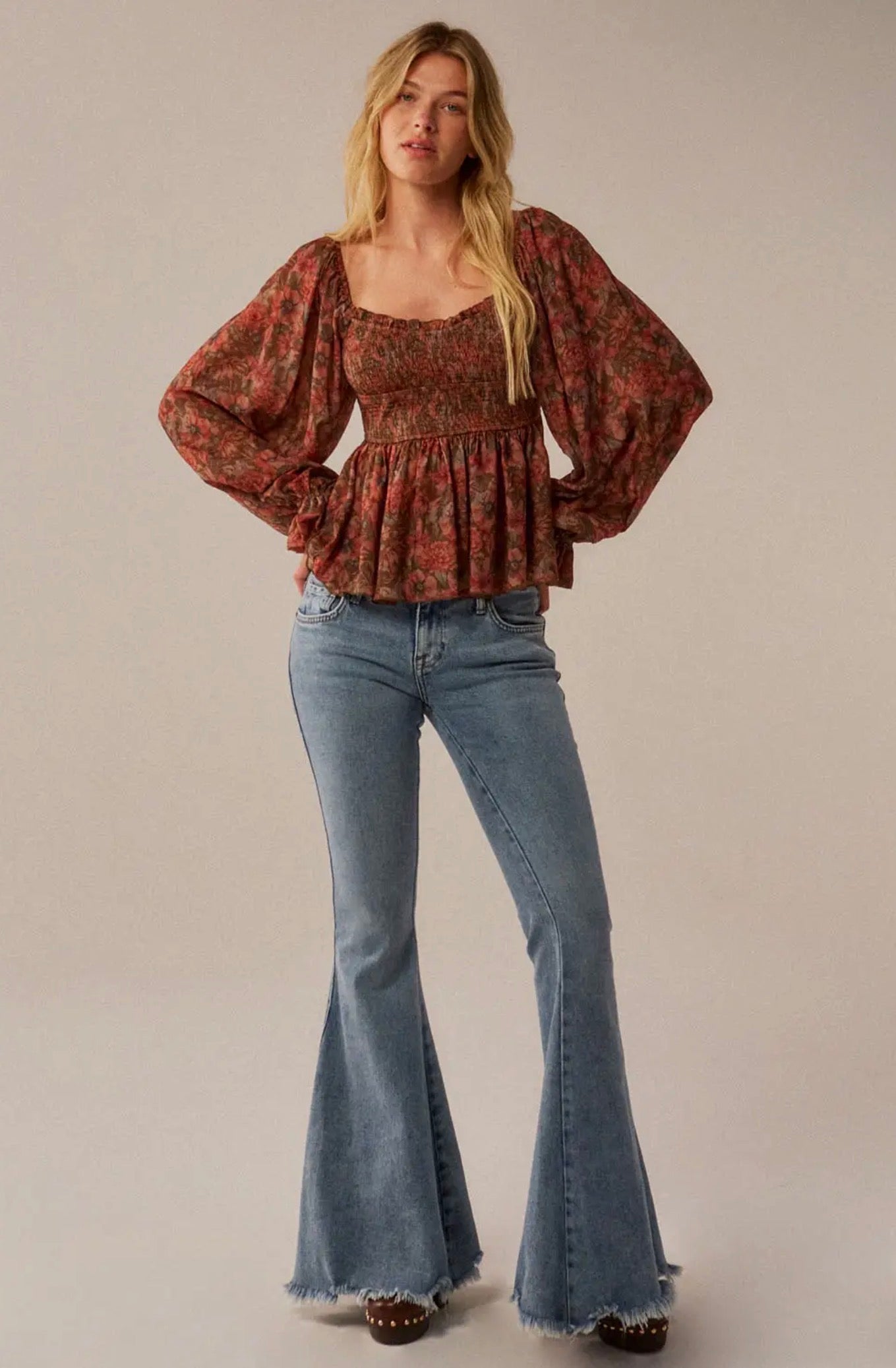 Faith Peplum Top
