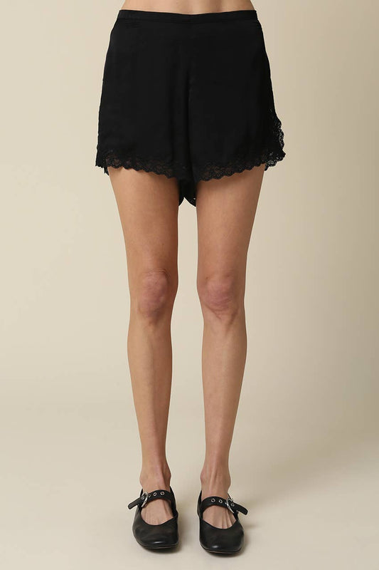 Danica Lace-Trim Shorts