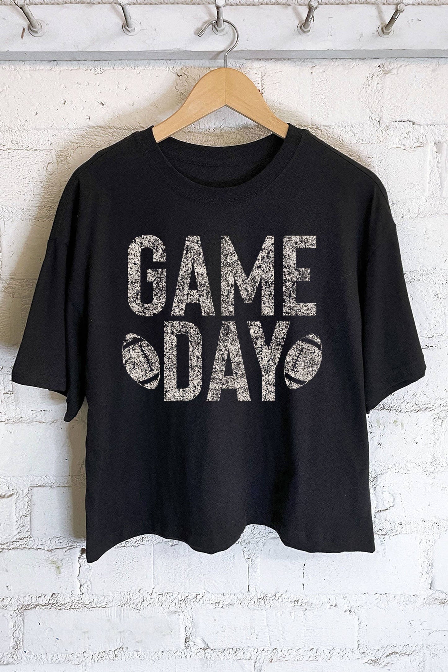 Game Day Football Crop Tee