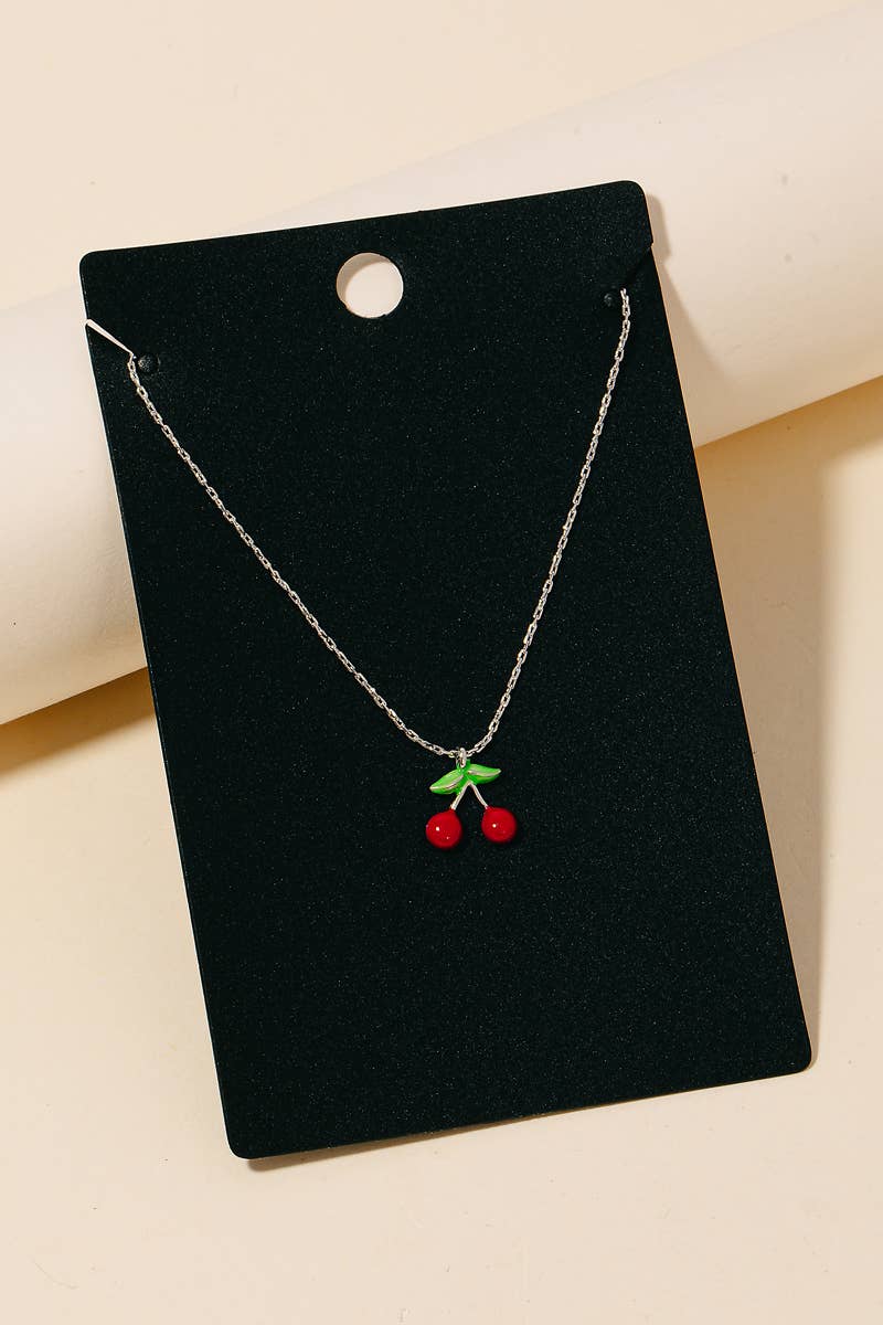 Cherry Pendant Necklace