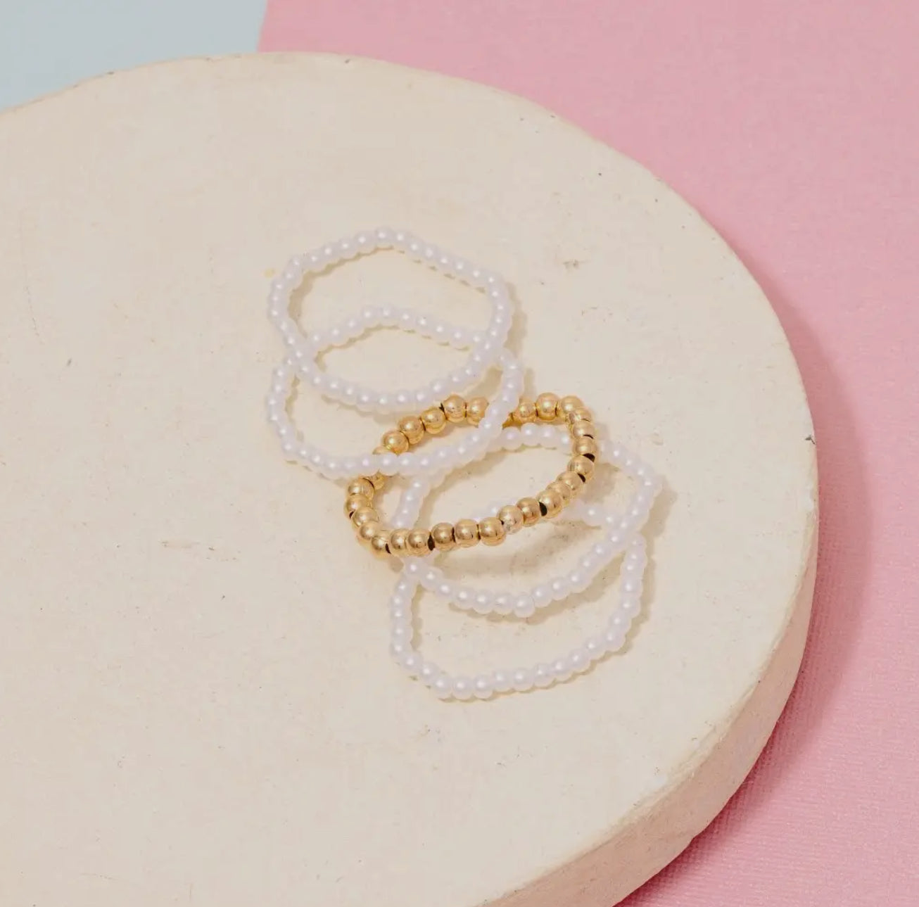 Beaded Ring Stack