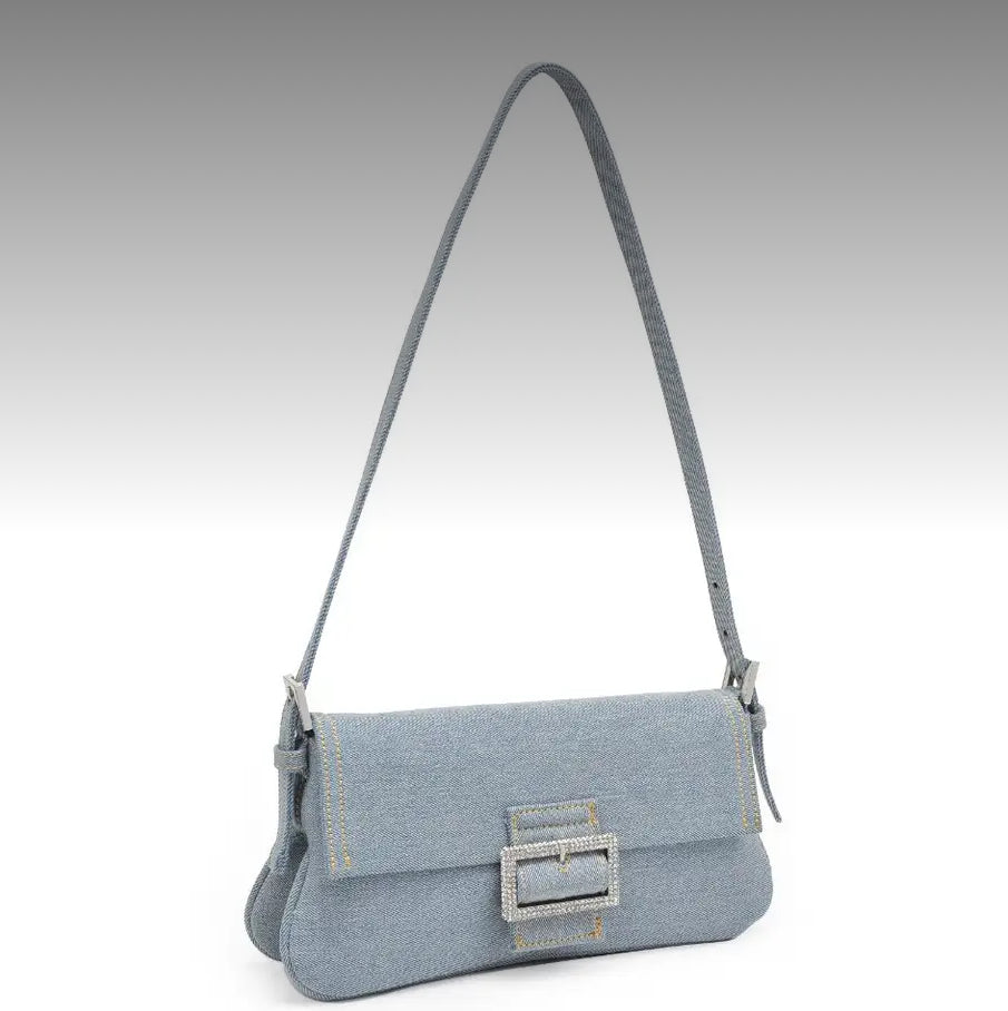 Fay Denim Shoulder Bag