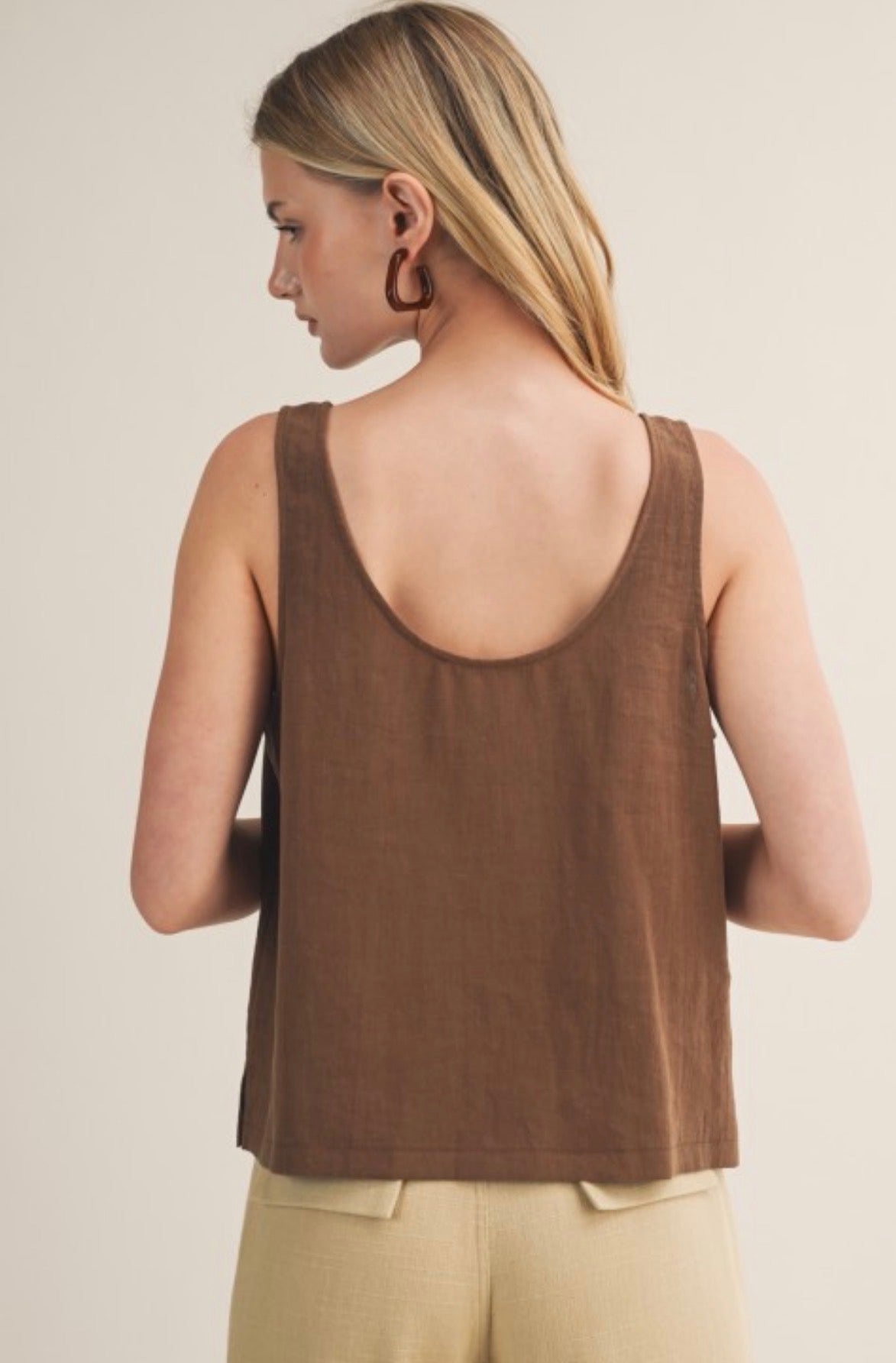 Mandi Linen Tank Top