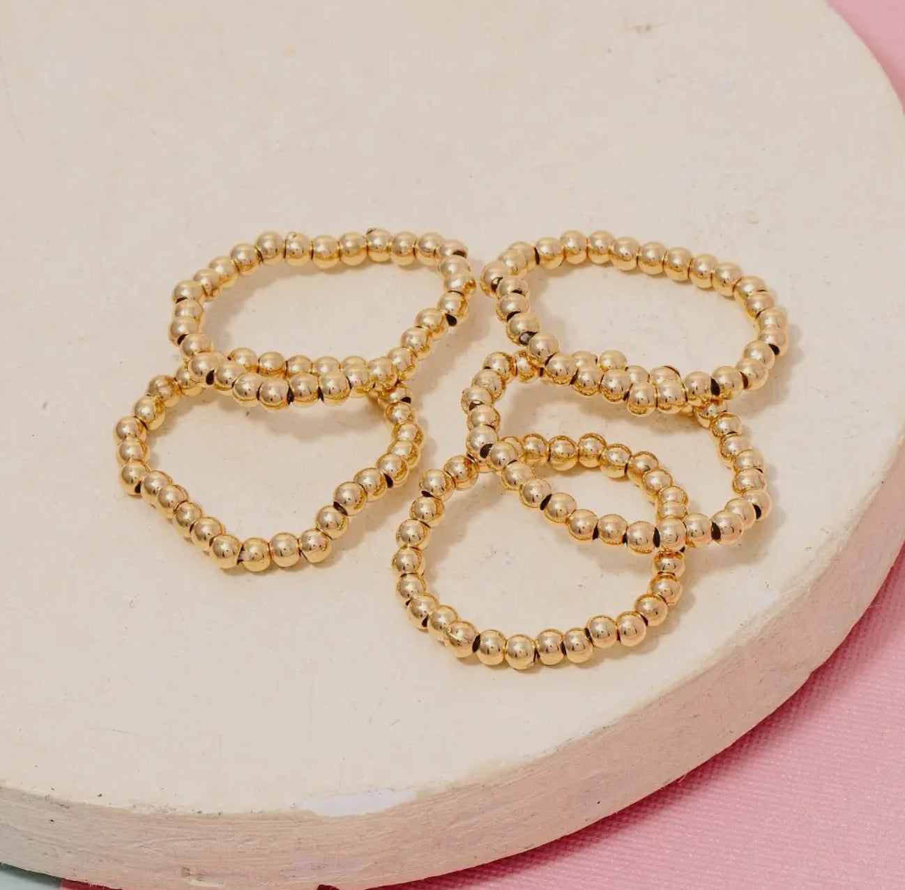 Beaded Ring Stack