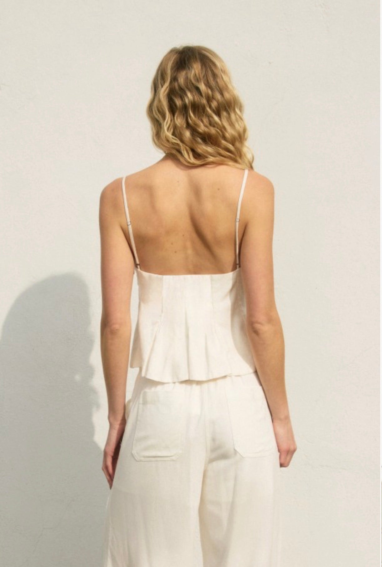 Mollie Linen Flared Top