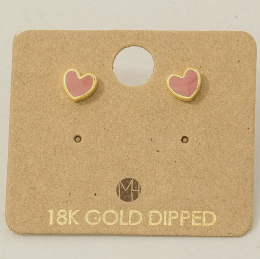 Heart Stud Earrings