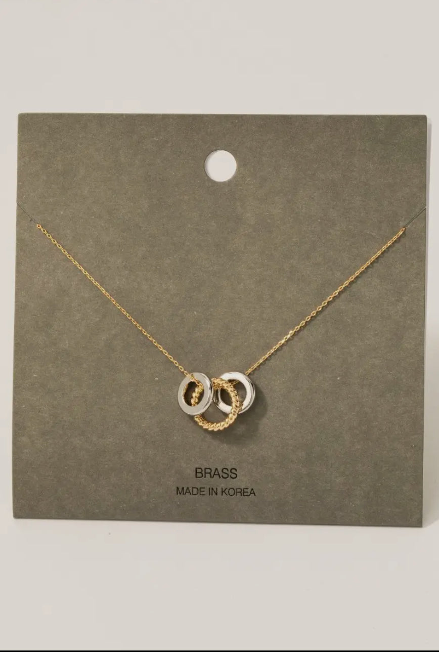 Triple Ring Necklace