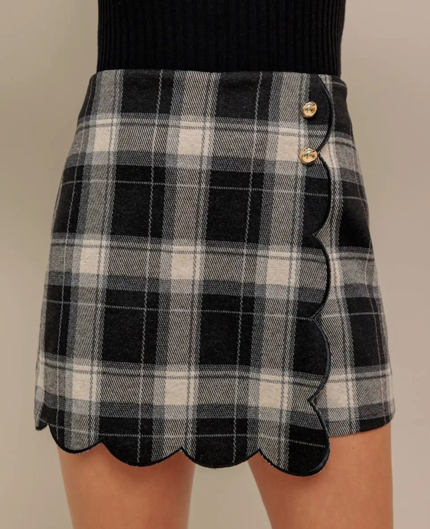 Elsie Plaid Skort