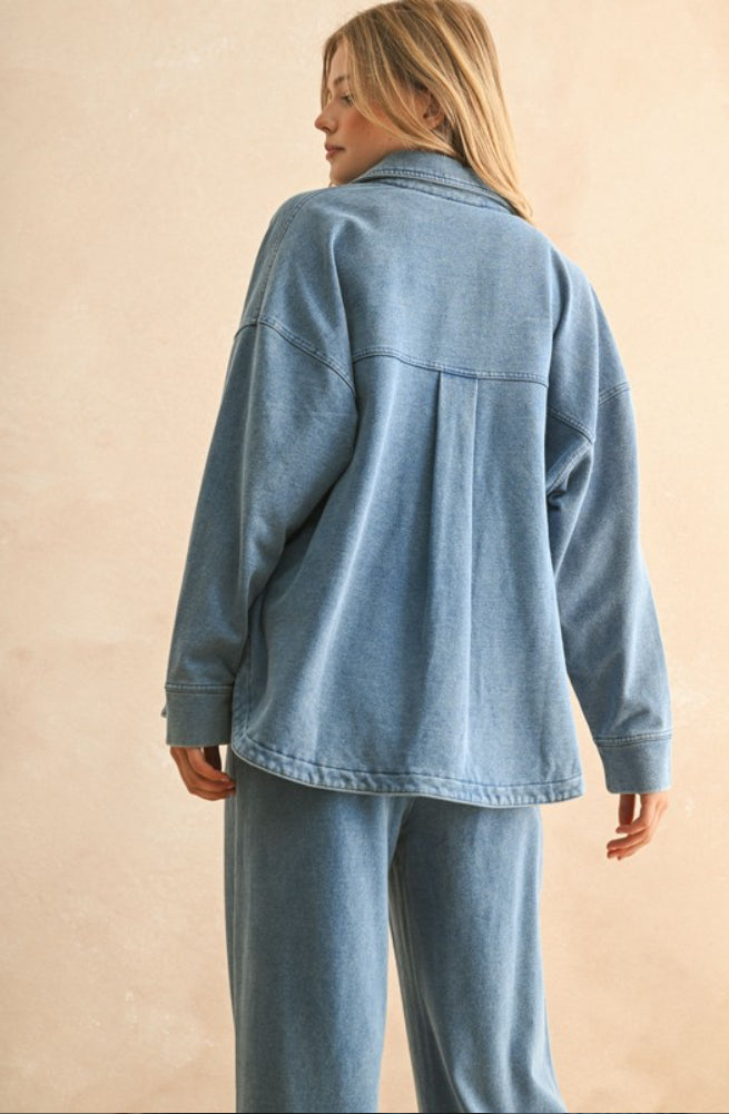 Josey Knit Button Up Jacket