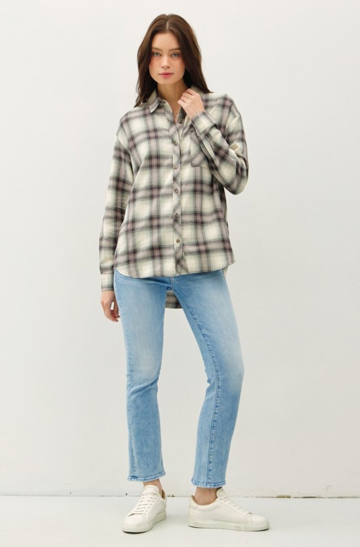 Karly Flannel Top