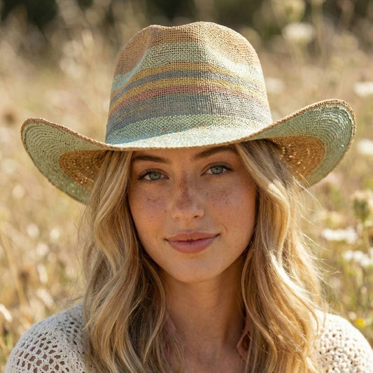 Spring Hue Sun Raffia Hat