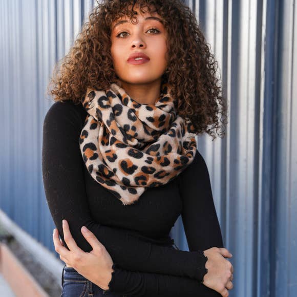 Leopard Infinity Scarf