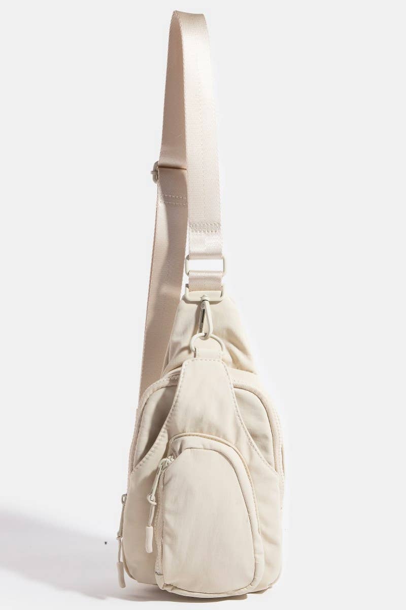 Nylon Multi Pocket Sling Bag