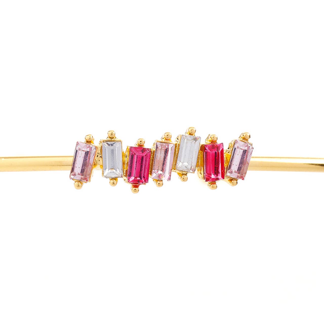 Crystal Bangle - Blush Bar