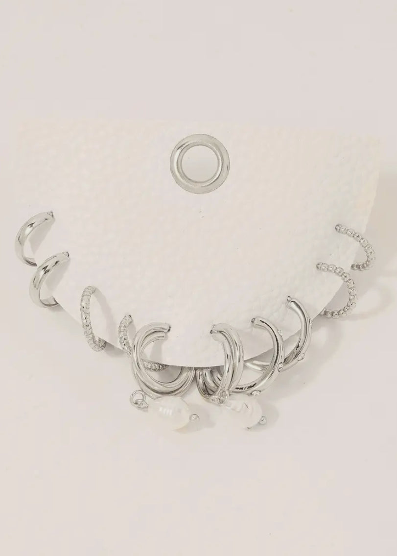 5pc Hoop Earring Set