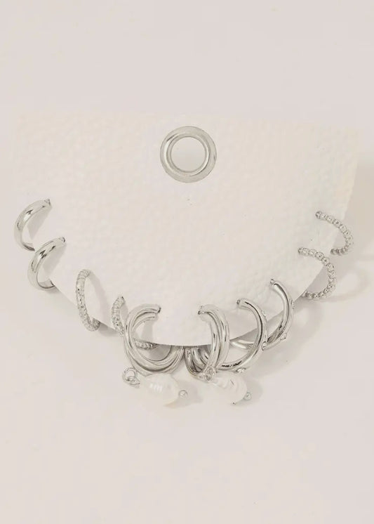 5pc Hoop Earring Set