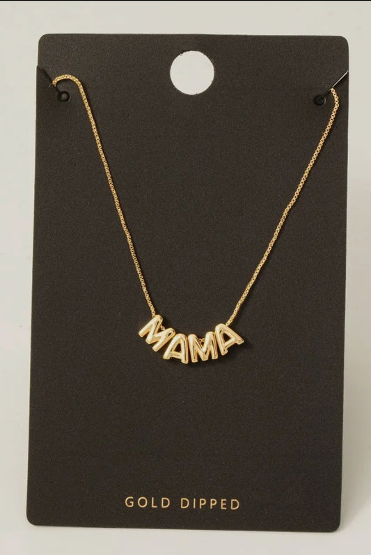 Mama Gold Dipped Necklace