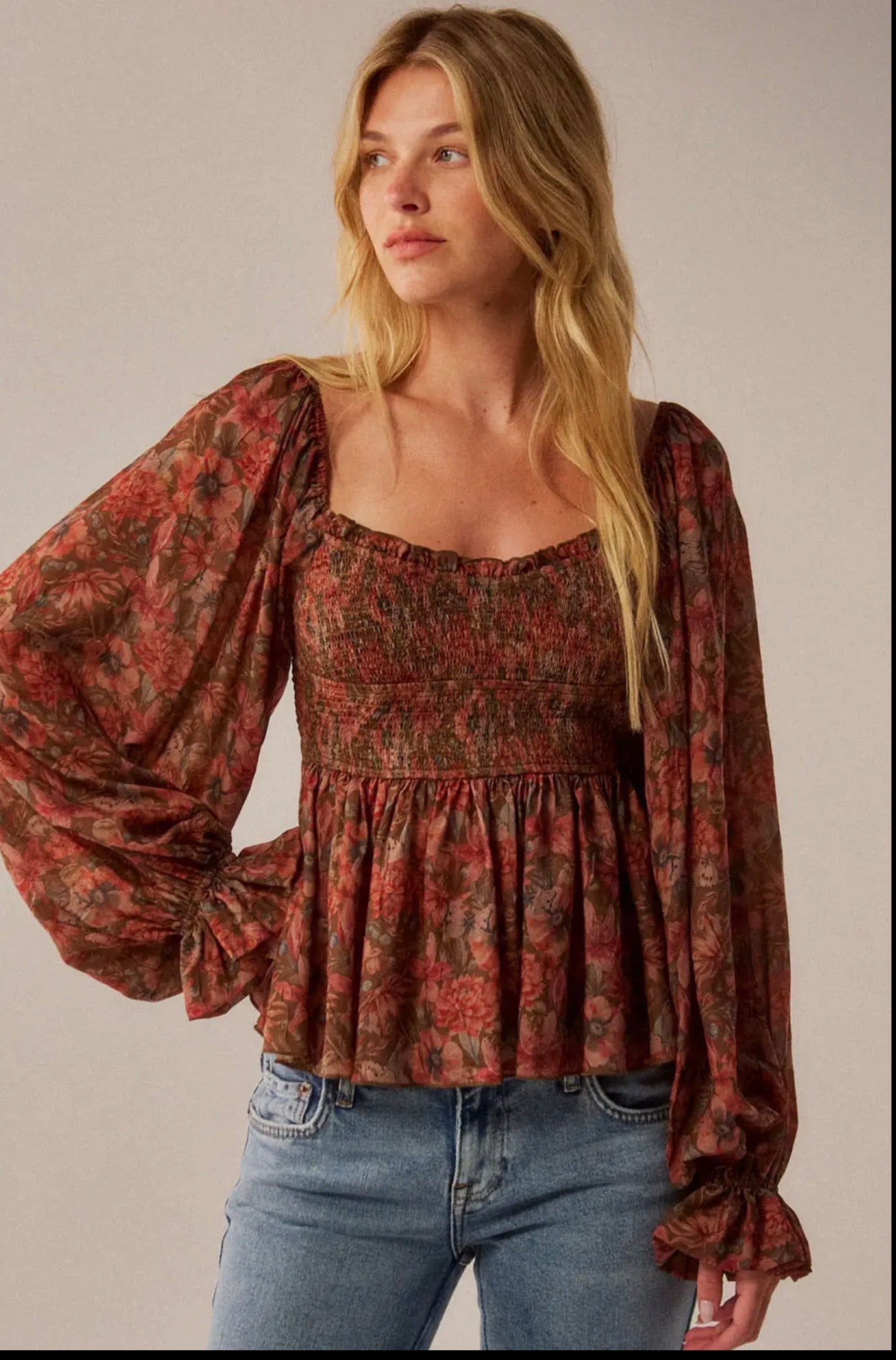 Faith Peplum Top