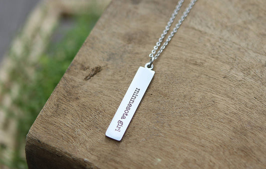 Ca Girl Bar Necklace