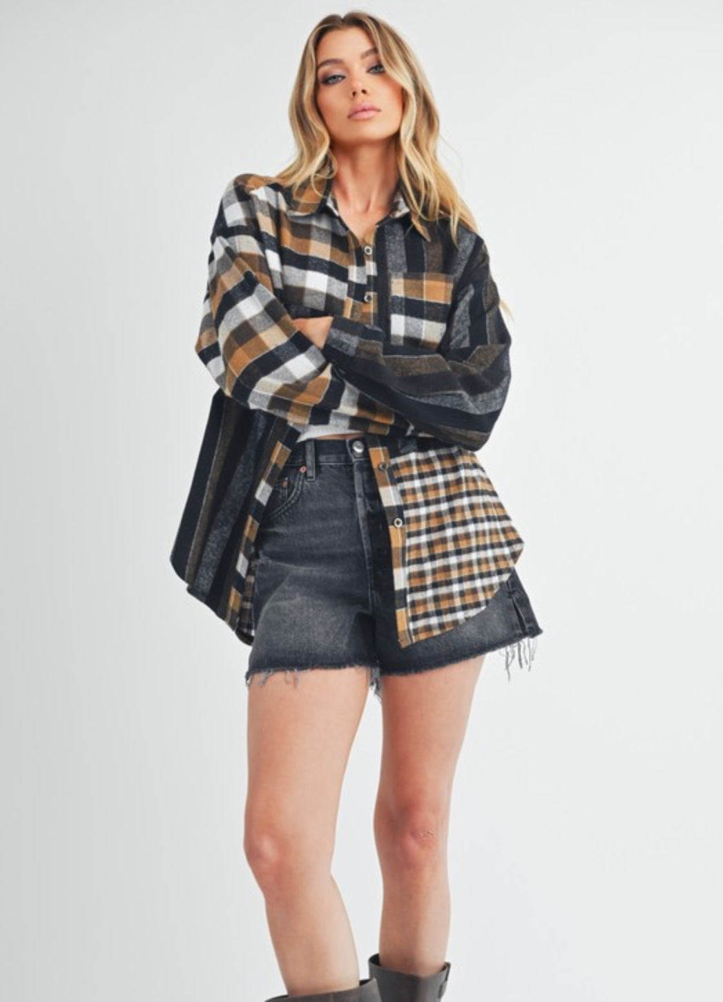 Avery Flannel Top