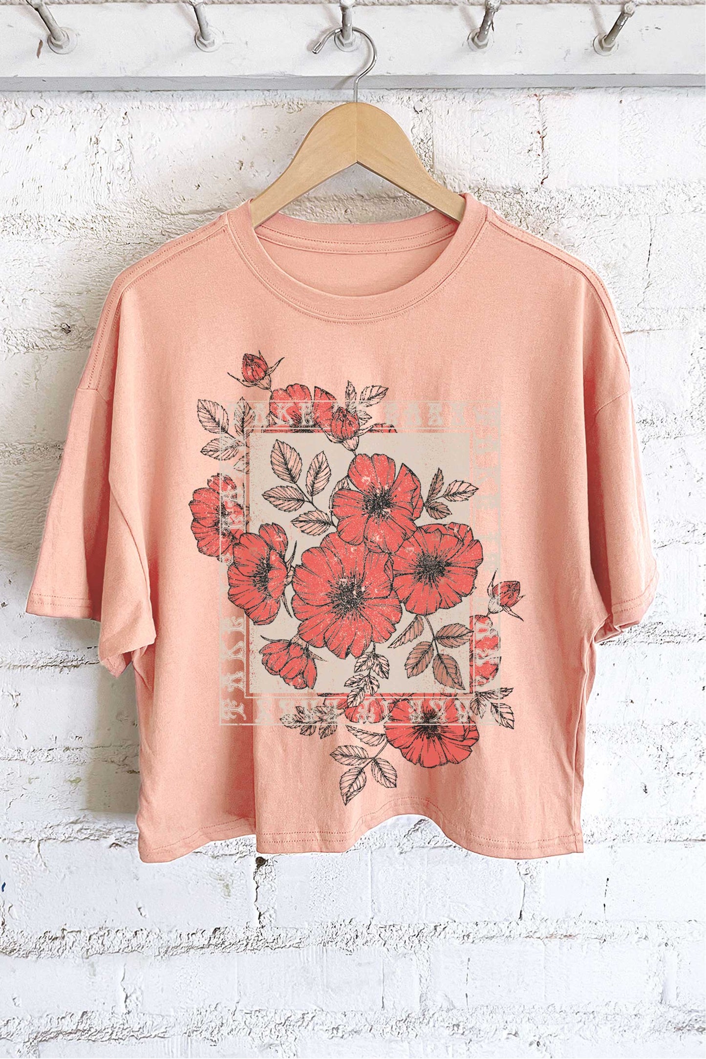Vintage Flower Crop Tee