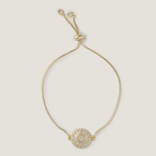 Antique Crystal Slider Bracelet