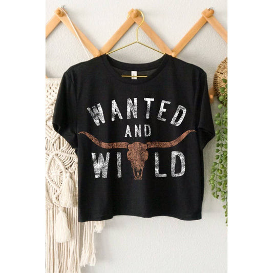 Wanted and Wild Crop Tee
