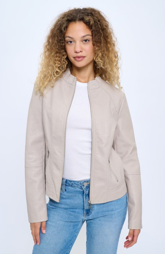 Addie Faux Leather Jacket