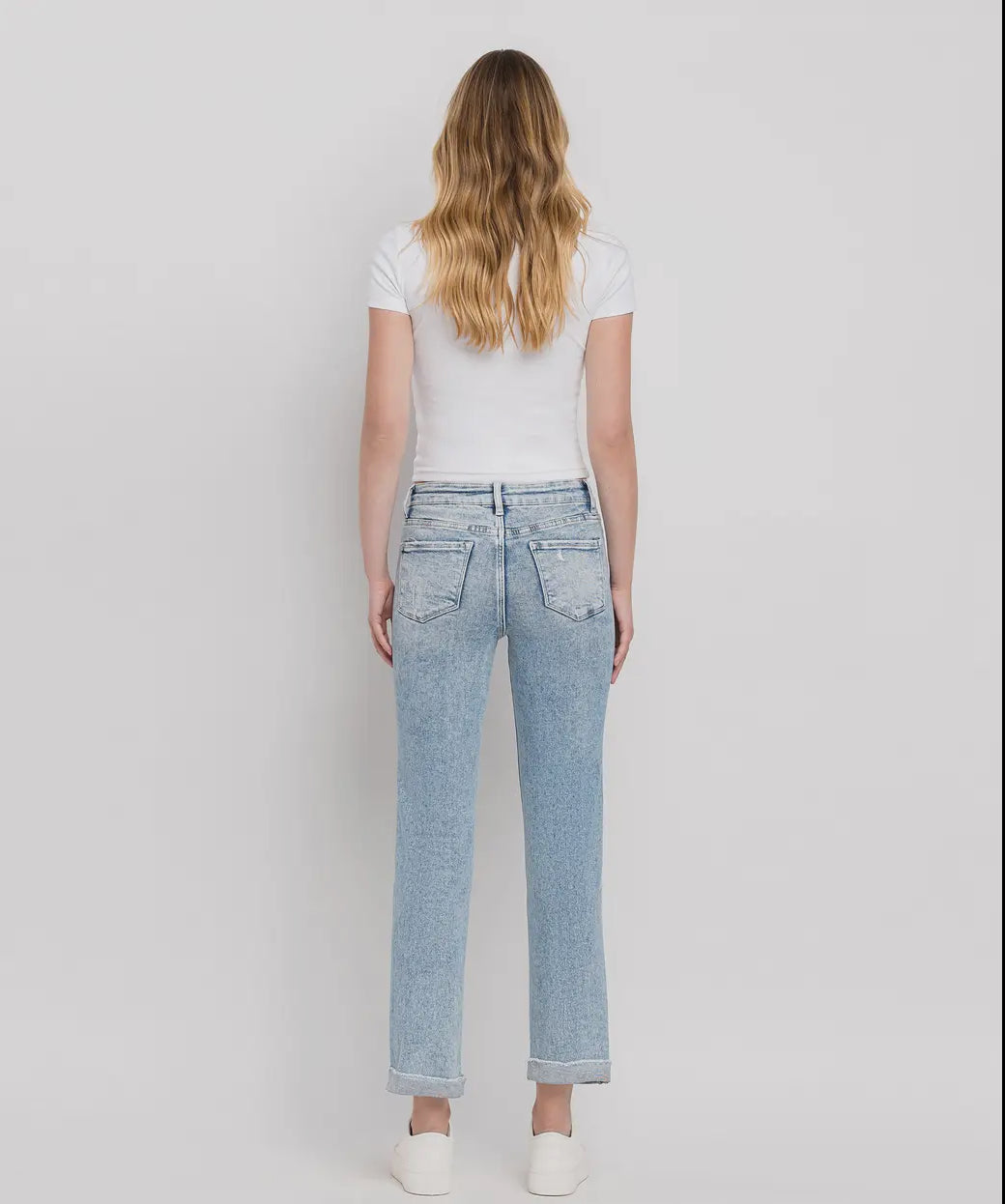 Talia HR Cuff Straight Jean