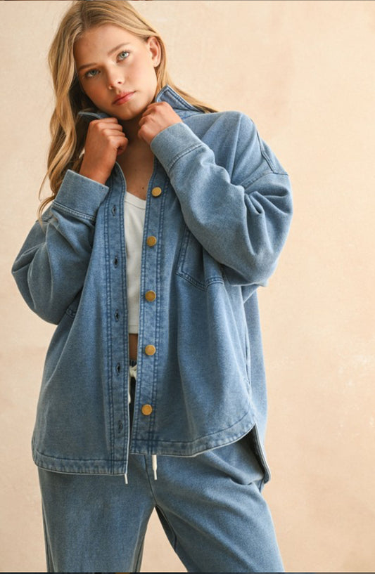 Josey Knit Button Up Jacket