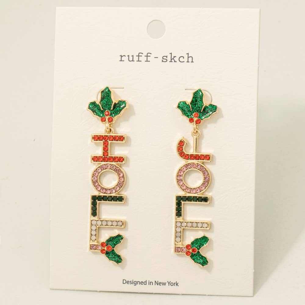 Jolly Holly Earrings