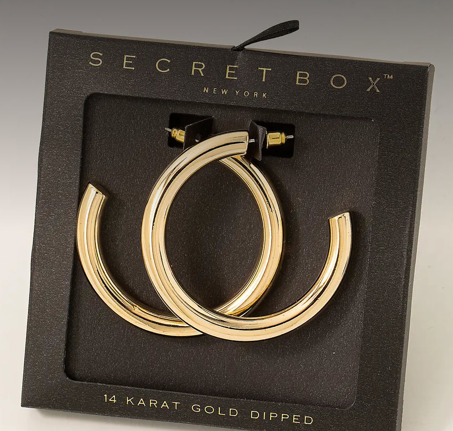 Secret Box 50mm “C” Earring