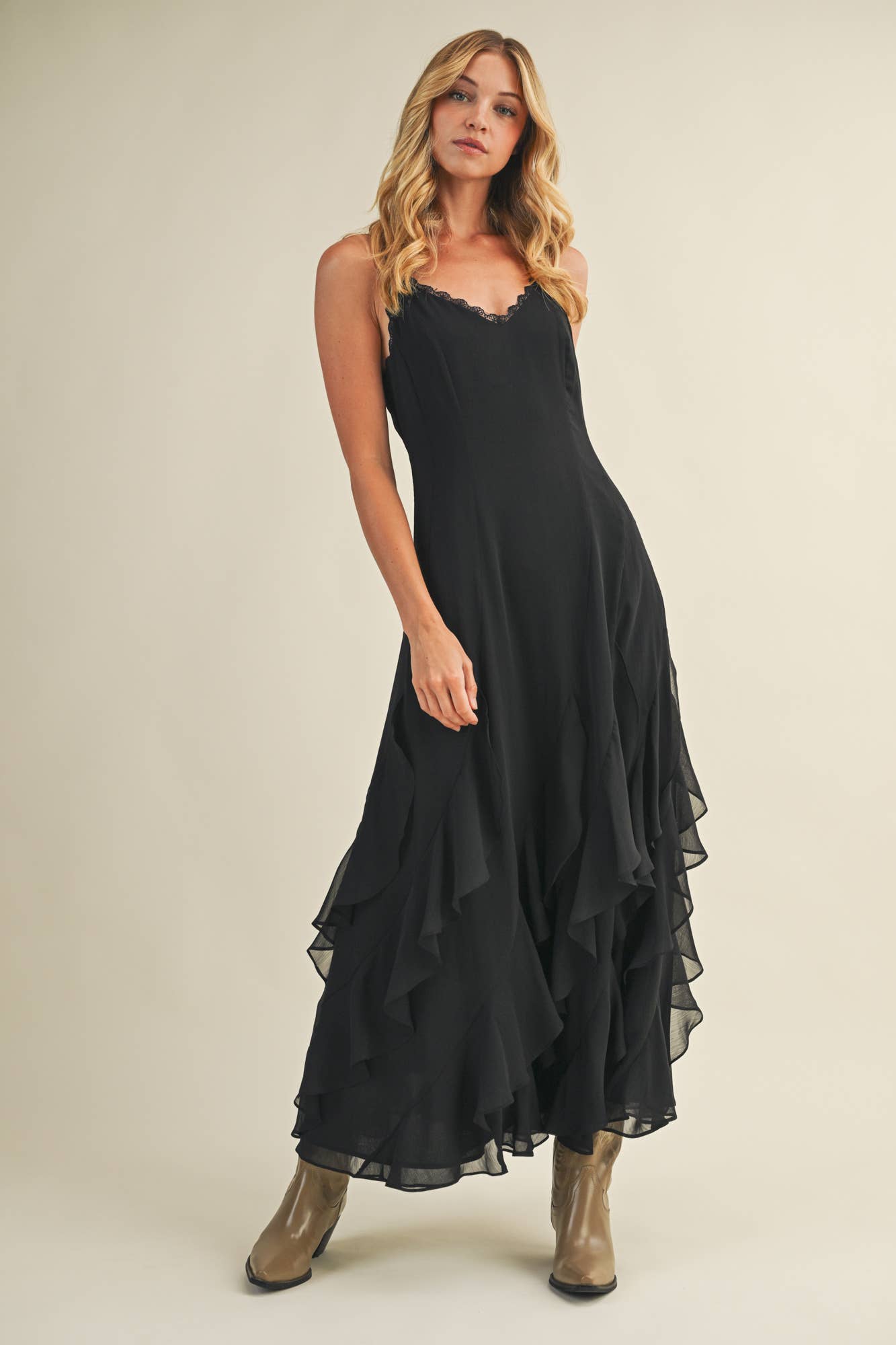 Elaine Ruffle Dress