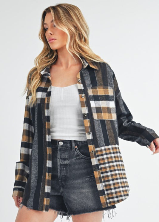 Avery Flannel Top
