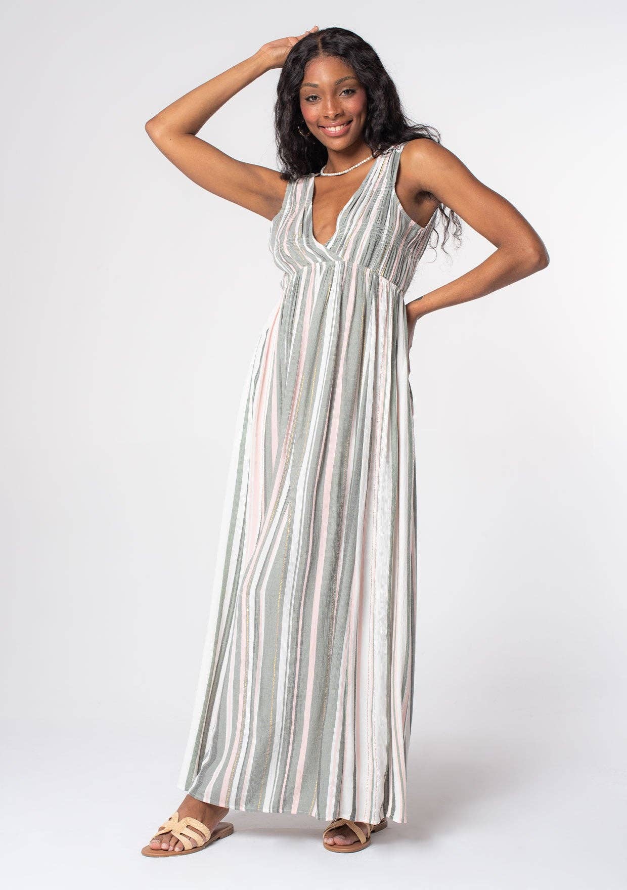 Jillian Striped Maxi Dress
