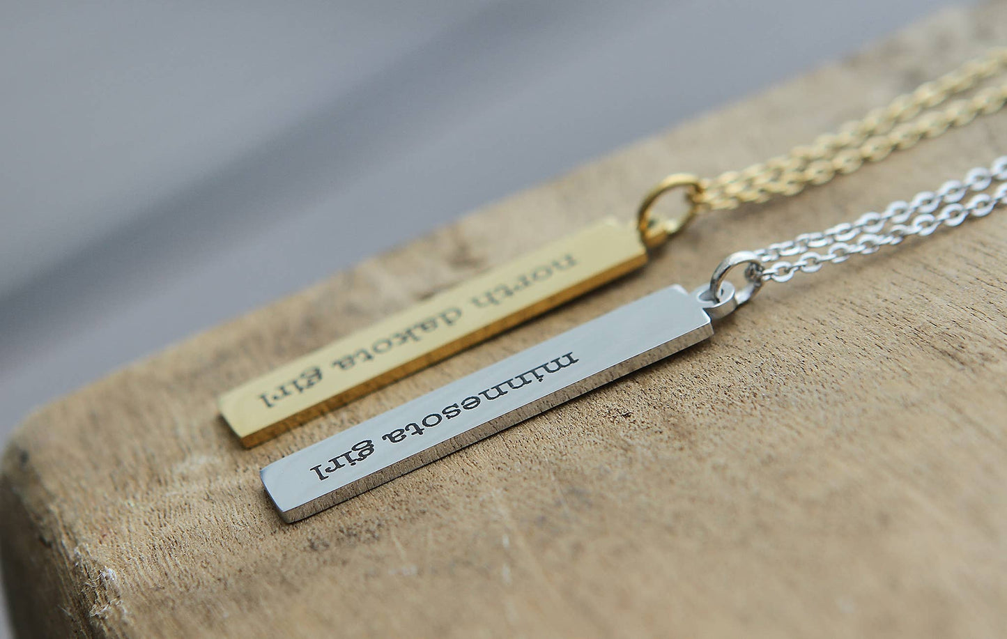 Ca Girl Bar Necklace