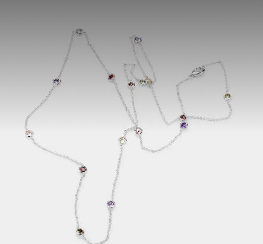 CZ Colorful Necklace