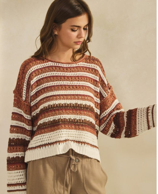 Fallon Crochet Sweater