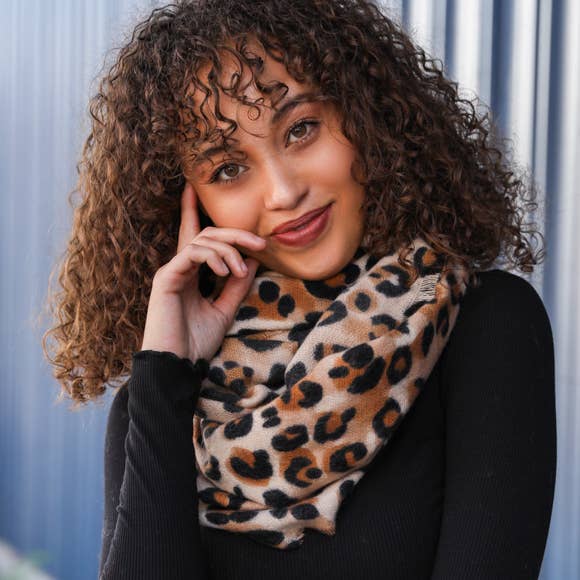 Leopard Infinity Scarf
