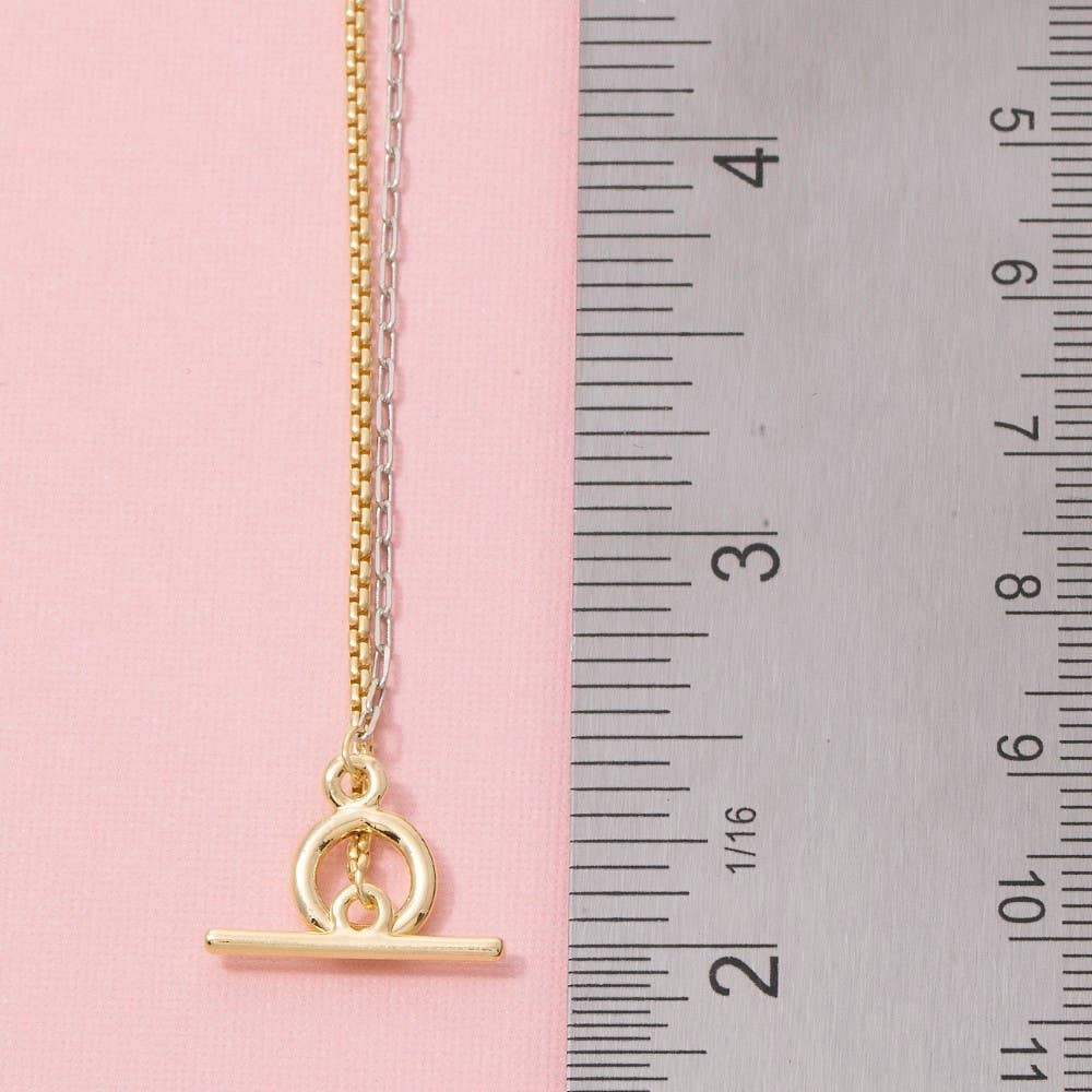 Toggle Clasp Pendant Necklace