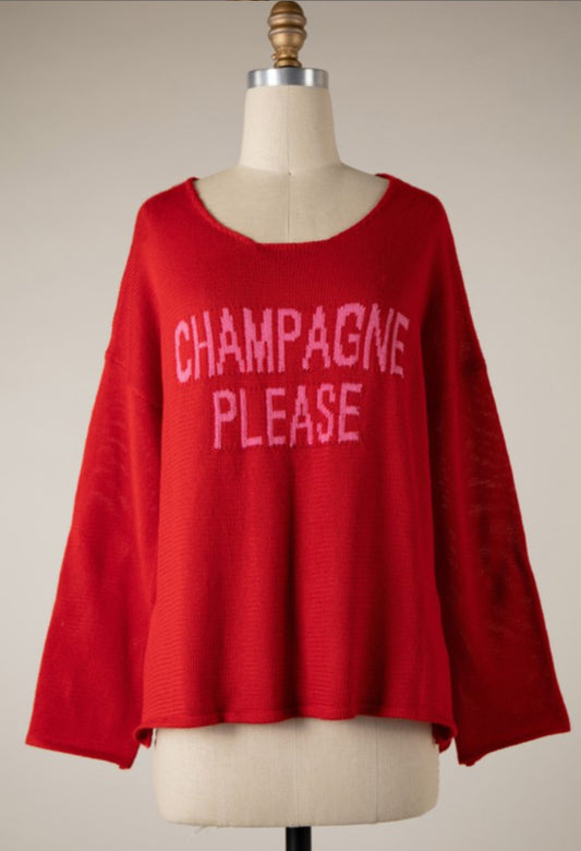 Champagne Please Sweater