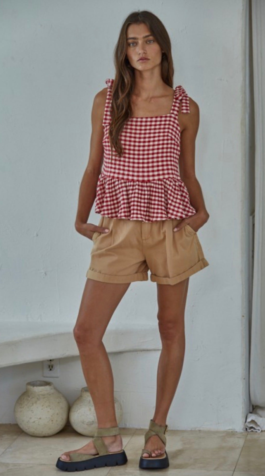 Indie Gingham Top