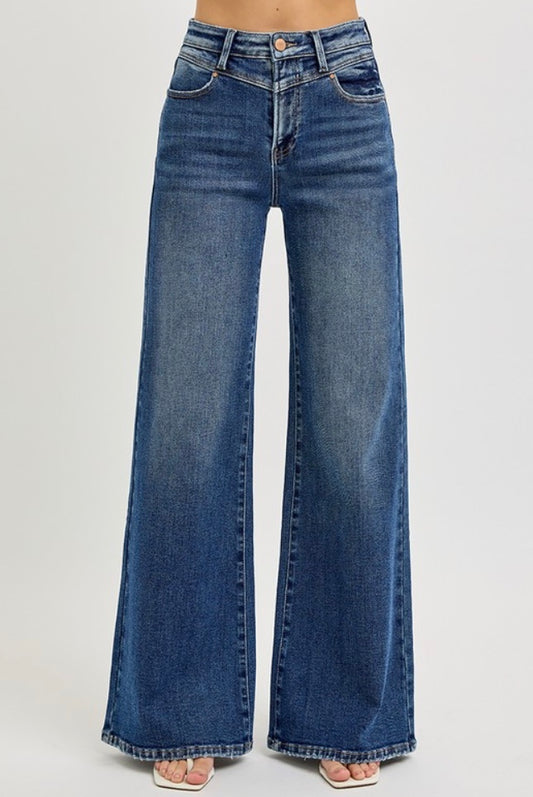 Ava HR Wide Leg Jeans