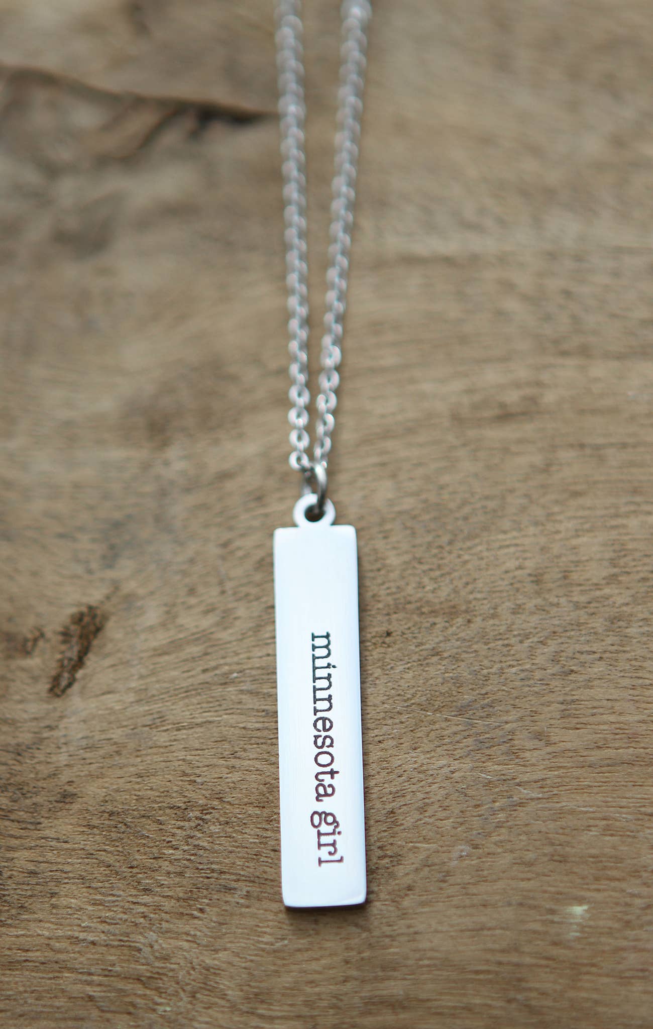 Ca Girl Bar Necklace
