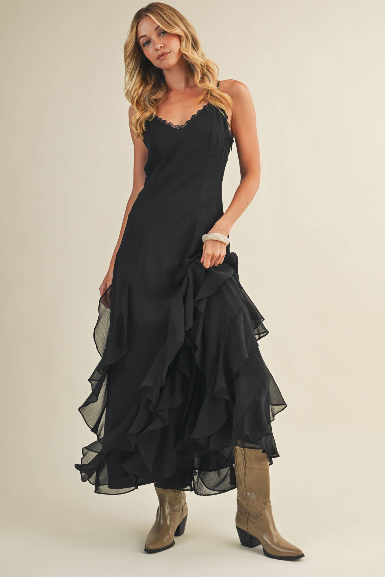 Elaine Ruffle Dress