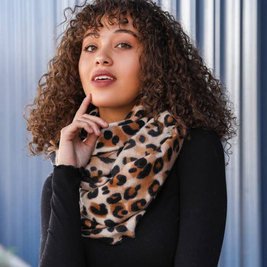 Leopard Infinity Scarf