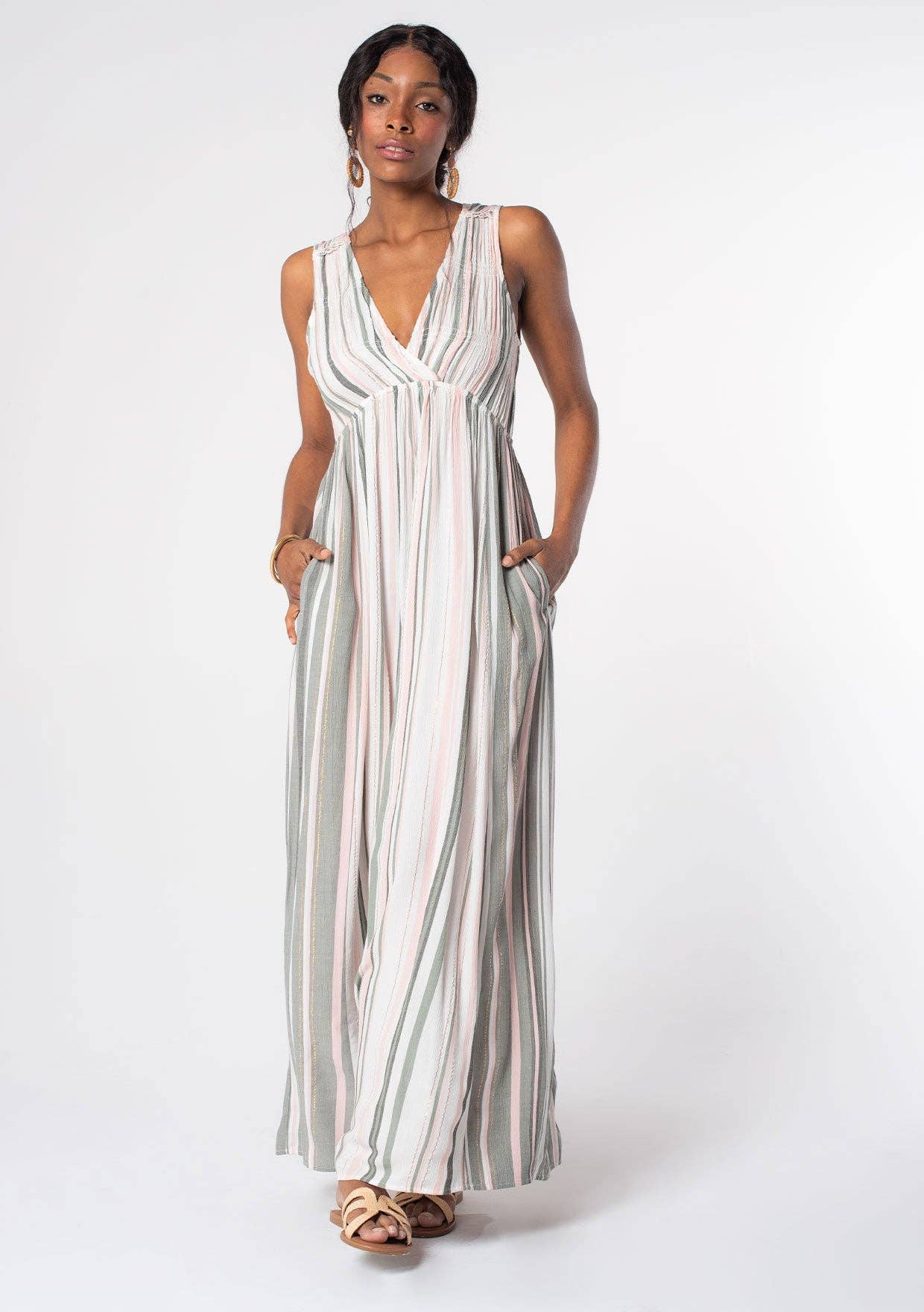 Jillian Striped Maxi Dress