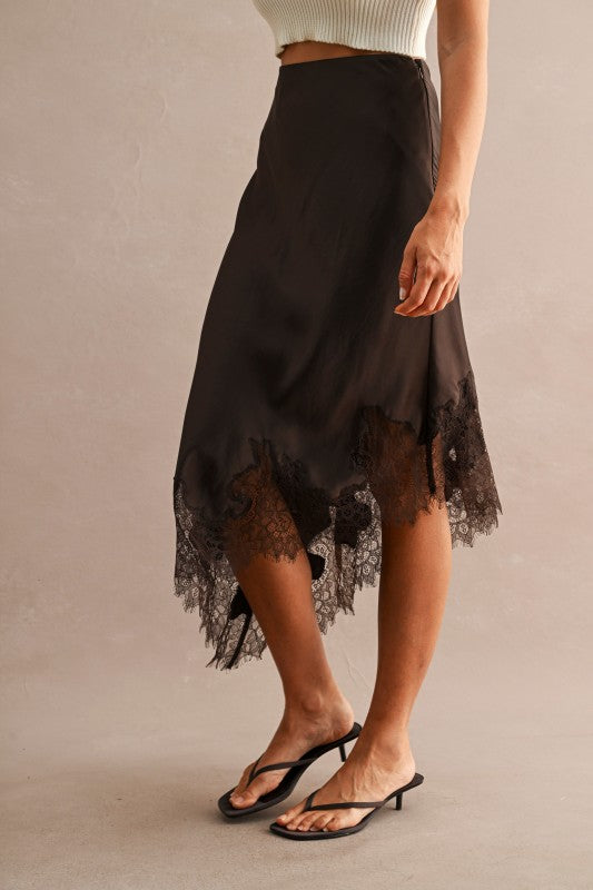 Adelle Asymmetrical Midi Skirt