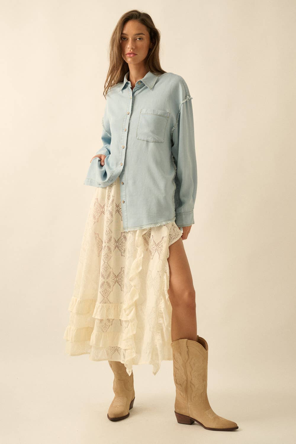 Caylin Denim Top